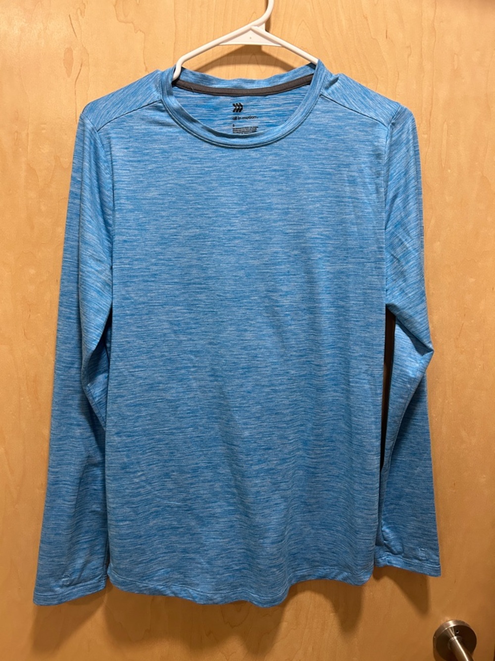 all in motion Light Blue Heather Long Sleeve Crew Shirt
